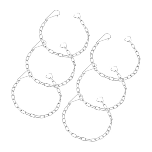 TENDYCOCO 6個 トイレ用フラッパーチェーン ステンレス製 耐久性トイレタンク部品 交換用チェーン 簡単取付 ポータブル設計 日常使用対応