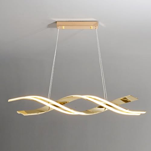 Chandelier LED suspendu dimmable en vague moderne pour îlot de cuisine YangRy