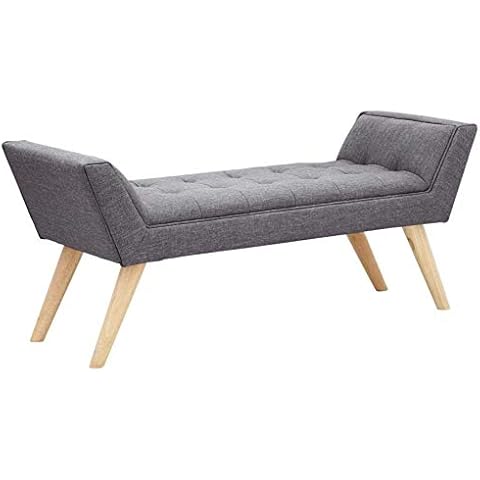 GFW Milan Upholstered Storage Bench with Legs Cover