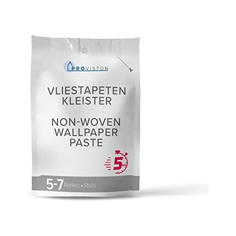 PROVISTON | Tapetenkleister für Vliestapeten | Hochwertiger Kleister | 5-7 Rollen | 200g Packung | Hervorragende Klebekraft | Sehr ergiebiger Rollkleister | Trocknet fleckenfrei aus Cover