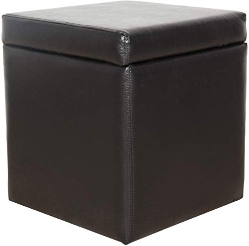 Preisvergleich Produktbild Milanino Sitzwürfel Alle Varianten (schwarz, Viereckig 40x40 mit Deckel)