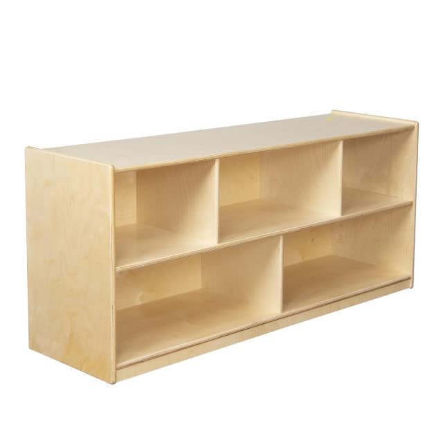 Wood Designs Mobile Five Section Wooden Single Storage Unit - Image 4