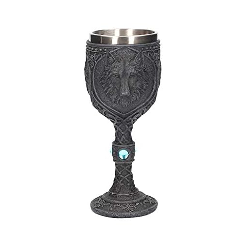 Nemesis Now U2501G6 - Cáliz de Lobo Nocturno (23 cm), Color Negro | Ya disponible en tu tienda friki favorita! En mundofriki.es!
