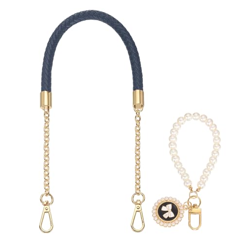 Bandoulière bleu foncé pour sac fourre-tout chic 61 cm