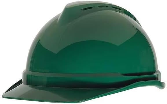 Hard Hat, Polyethylene, 4 Point Pinlock, Type 1, Class C, Green, Mfr: 10034023-A