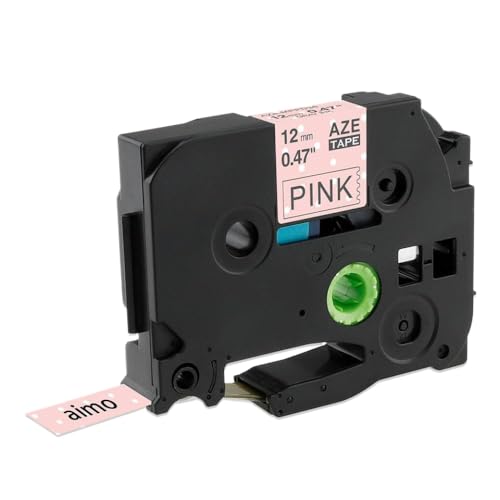 �������C�G���[��12mm�u���b�N���x���e�[�vTZE 231 TZE-MQY31 TZE-MQ531 TZE-MQE31 TZE-MQF31 TZE-MQG31 E105���x���v�����^�[�ƌ݊���(Pink Dots)