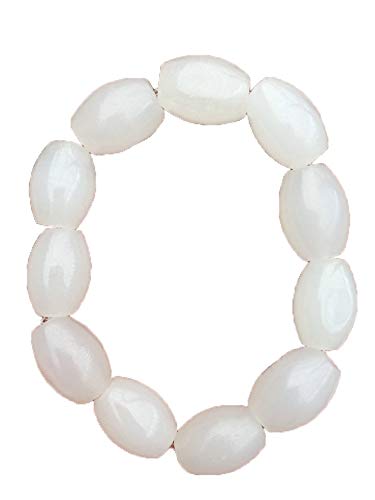 Bracelet en jade naturel YZCIS véritable pour hommes et femmes avec pierres polies à la main