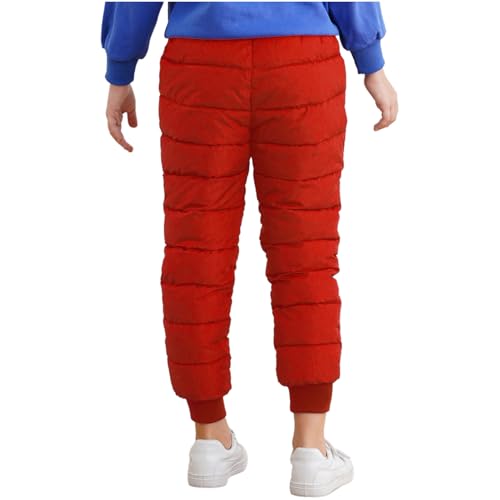 YiZYiF Outdoor Hiking Pants for Toddlers Boy Girl Fleece Lined Snow and Rain Pants High Waist Sweatpants2