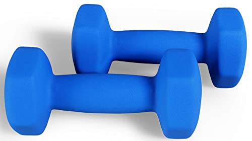 Balancefrom Colored Vinyl Coated Cast Iron Dumbbells, Pair #TOP2