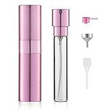 LISAPACK 8ML Brushed Atomizer Perfume Spray Bottle for Travel, Empty Refillable Cologne Dispenser, P
