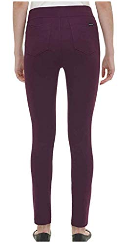 DKNY Ladies Pull-on Ponte Pant - Large Sizes - Black Gray Purple2