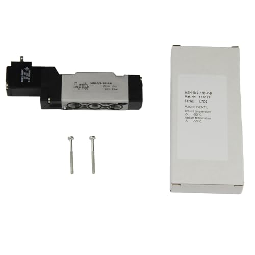 Electrovanne pneumatique 5/2 voies avec commande manuelle intégrée - 8