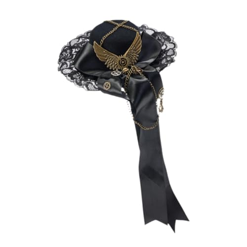 Chapeau Steampunk pour soirée rétro et cosplay victorien accessoire pince cheveux