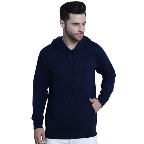 Image of Mack Jonney Solid Hooded Cotton Fleece Sweatshirt for Men (Pack of 2)-MACK50923