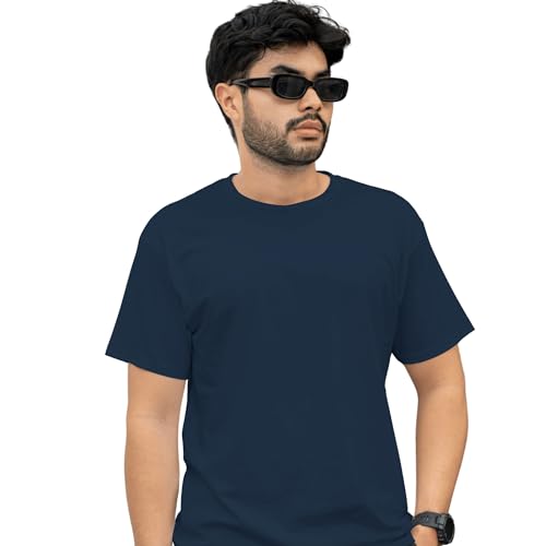 Image of NEWBAE Men's Solid Oversized T-Shirt