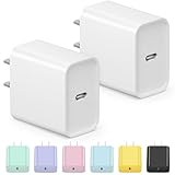 USB C Charger Block iPhone 17 Charger Block Type C Chargers 2-Pack for iPhone Air/17/17 Plus/17 Pro/17 Pro Max/16/16 Plus/16 Pro/16 Pro Max/15/15 Plus/15 Pro/15 Pro Max/14/14 Pro Max/13