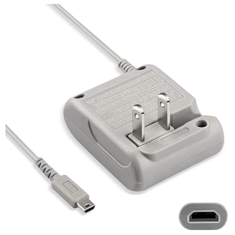 BXIZXD DS Lite Charger, AC Power Adapter for Nintendo DS Lite Systems, Wall Travel Charger Power Cord Charging Cable Cover