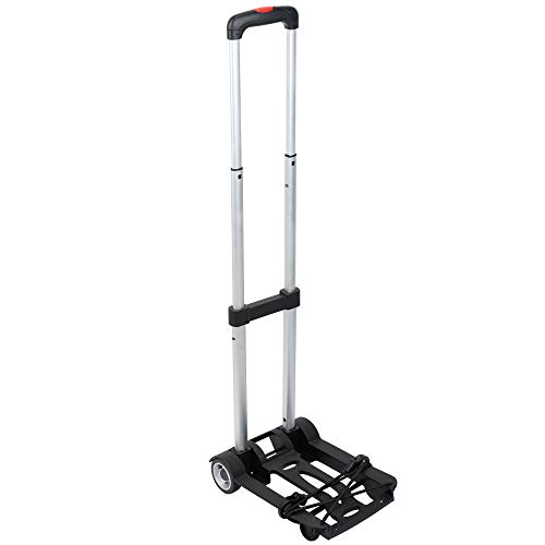 Carro plegable,Roeam carrito compra equipaje porttil con 2 ruedas,Cuerda