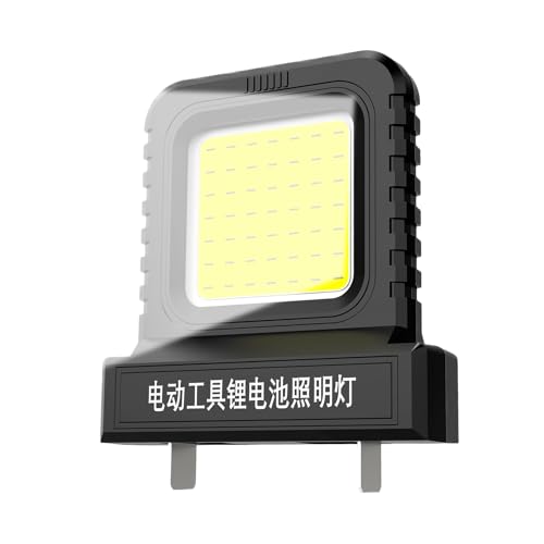 Quorvex Luces LED De Trabajo | Luz LED para Herramientas Eléctricas - Iluminación de 21V con Enchufe Ajustable para Taller Mecánico Garaje Almacén