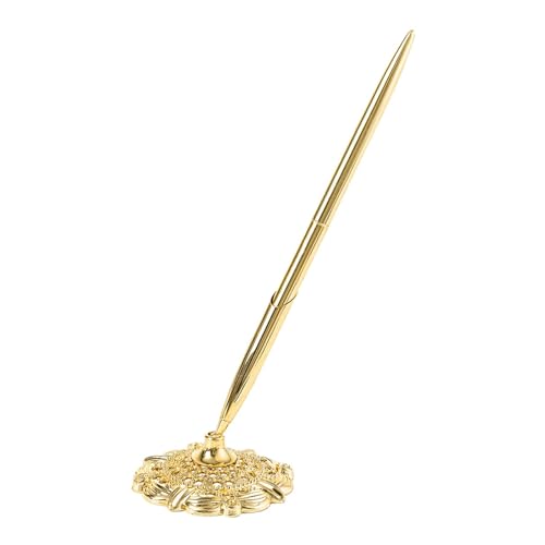 Milageto Stylo de réception de mariage, stylo de d'invité Portable, stylo autographe pour centre de Table, bureau de cérémonie d'affaires, or