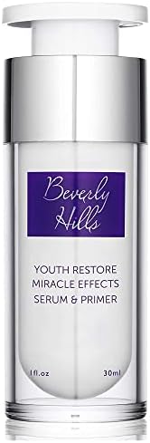 Beverly Hills Anti Aging Makeup Primer that Minimizes Pores and Uneven Skin Tone-Premium Foundation Makeup Primer- anti-aging fine lines wrinkles & pore minimizer primer-Waterproof makeup base