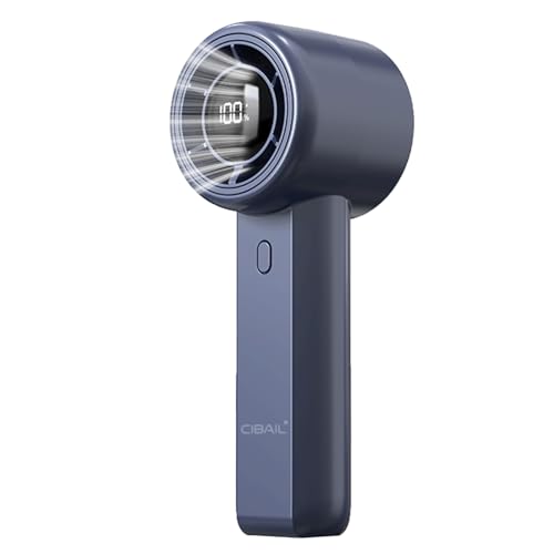 CIBAIL Mini Fan Portable Handheld - USB Rechargeable, 3 Speeds, 3H Max Cooling, Ultra Quiet, Lightweight Pocket Fan for Travel, Office, Home (Blue)