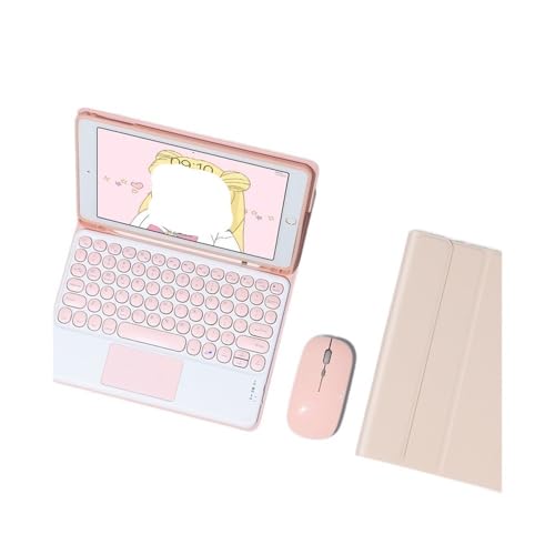 Funda para iPad Air con teclado touch rosa evita pantallas sucias y escritura lenta