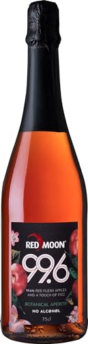 Red Moon Sparkling alkoholfreier Premium Apfel-Schaumwein – 100% natürlich & alkoholfrei (1 x 0.75 l)