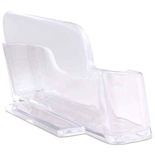5 Pack Beauticom Premium Business Name Card Holder - Desktop Counter-Top Acrylic Plastic Single Display Stand For Professional Personal Home Office Use #TOP5