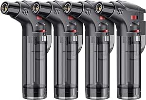 Recopilación de Chimeneas de parrilla disponible en línea. 42 TODINIO Juego de 4 Encendedores para Antorchas, Recargables con Butano, a Prueba de Viento, Seguros, Multiutilidad para Velas, Chimeneas, Fogatas y Parrilla