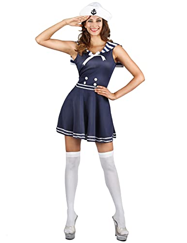 DEGUISE TOI Süsses Matrosen-Kostüm für Damen Seefahrerin blau-Weiss - Blau