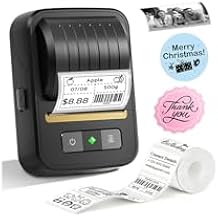 Label Makers, Label Maker Machine with Tape, Bluetooth Label Maker, Portable Thermal 2 Inch Label Printer for Small Business, Barcode, Address, Logo, Clothing, Sticker Printer for Phones & PC