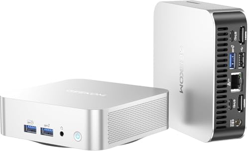 GEEKOM A8 [Die besten Office Mini-PCs] mit AMD Ryzen 7 8745HS(3-Jahren-Garantie), 16GB DDR5 & 1TB SSD Windows 11 Pro Mini Computer, AMD Radeon 780M | 6X USB | 8K | für Homeoffice