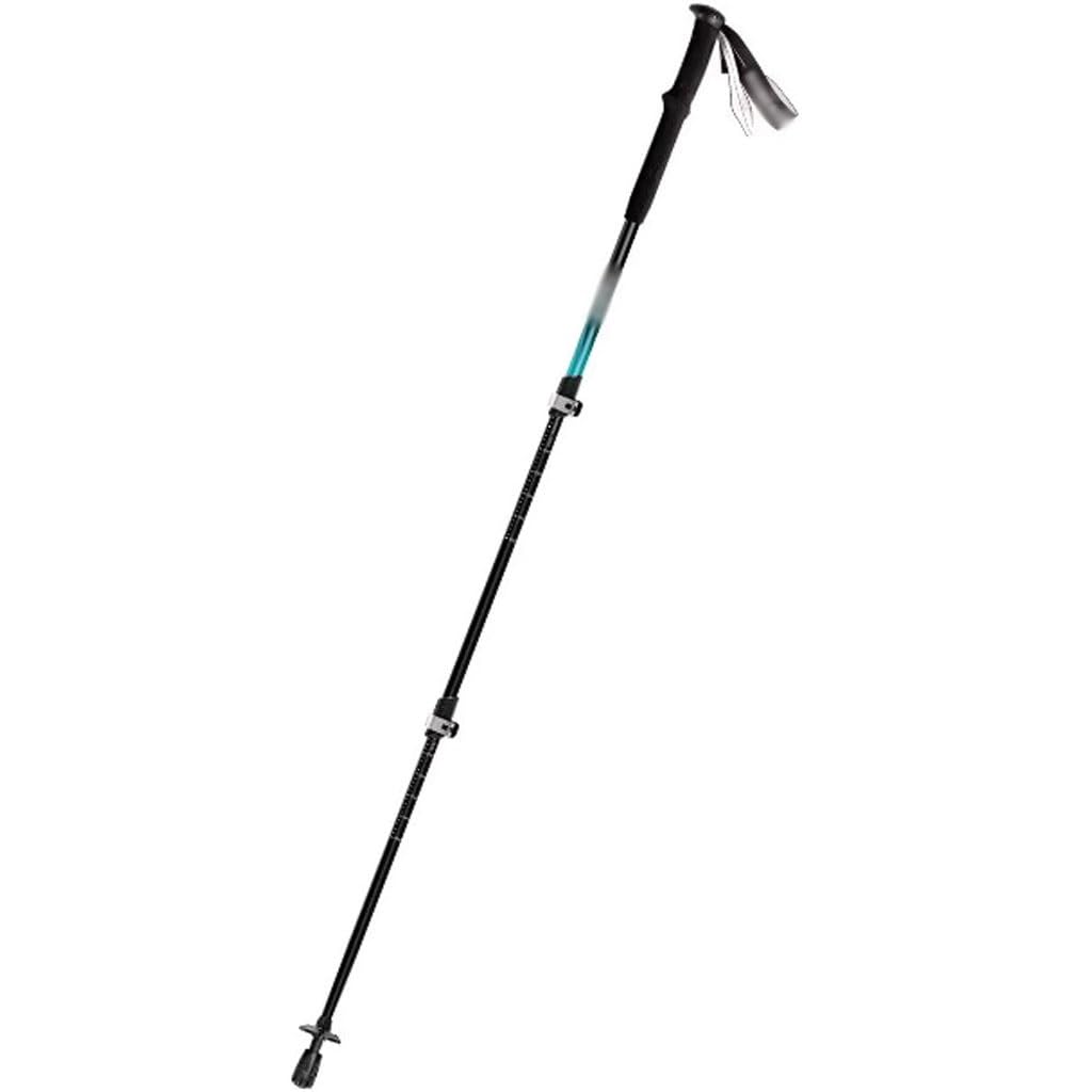 Bastoncini da Trekking Ultraleggeri da 200 G, Bastone da Passeggio Regolabile per Zaino in Spalla, con Impugnatura in Eva E Cinturino da Polso, Asta in Lega di Alluminio(Blue Color)