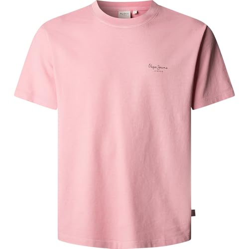 Pepe Jeans Camiseta Jacko para Hombre, Rosa (Rosa Lavado), L
