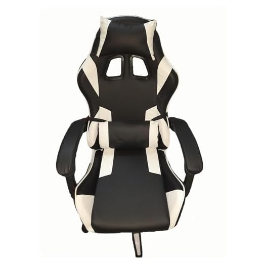 sinlikon Silla Gaming,Sillón Gamer Ergonómico con Reposapiés & Reposacabeza Cojín Lumbar,Sillas de Escritorio de Oficina para Gamer,Oficina (Blanco)