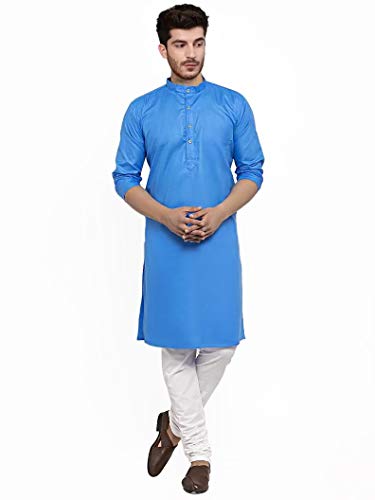 Image of trustous Mens straigth Solid Kurta Pyjama Set Combo in 100% Cotton with 16 Colour Option and Size are XS to 3XL for (Birthday,Wedding, Ceremony, Casual, Engagement)