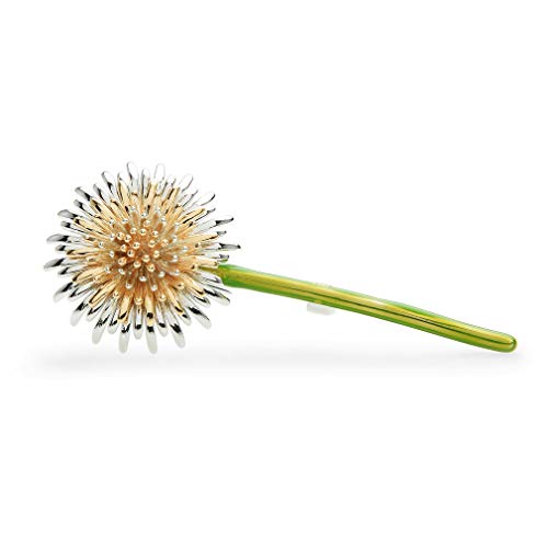 Wuli&Baby Brooches for Women and Men 2019 New Green Dandelion Flower Enamel Brooch Pins Elegant Brooch Simple Accessories Gifts for Bride Wedding The Opening Ceremony