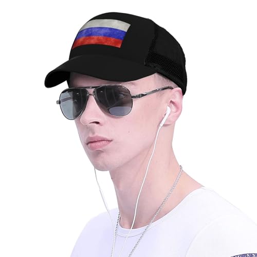 Flag of Russia Mesh Baseball Cap - Classic Adjustable Peak Cap, Trucker Hat for Men & Women4