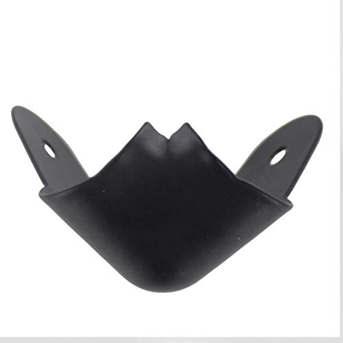 Miyako Cabinet Speaker Corners Protector 1.5" Inches And Strength Black Rounded Metal - Convenient Lip For Easy Installation On Front Of Pa/Dj Cabin Or Wood Boxes - Pack Of 8 (21-814) #TOP2