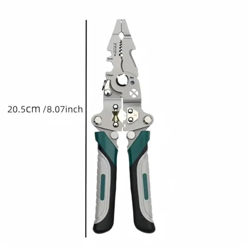 Image of 18-in-1 Professional Wire Stripper, Cable Cutter & Crimping Tool | Precision Cutting | Ergonomic Grip | Heavy Duty Multi Function Hand Tool for Electricians & Home Workshop Use