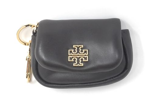 Tory Burch Women's Britten Leather Puffy Card Case (Dark Mahogany)
