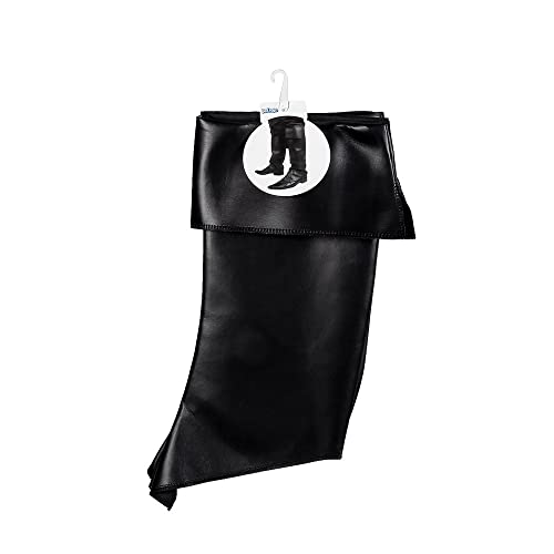 Boland 81996 - Beenkappen zwart, overlaarzen, imitatieleer, piraat, musketier, bandiet, rover, carnaval, halloween, themafeest, mottofeest, vermomming, theater - Image 4