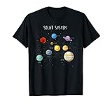 Solar System Planets T Shirt With Sun, Space and Science T-Shirt