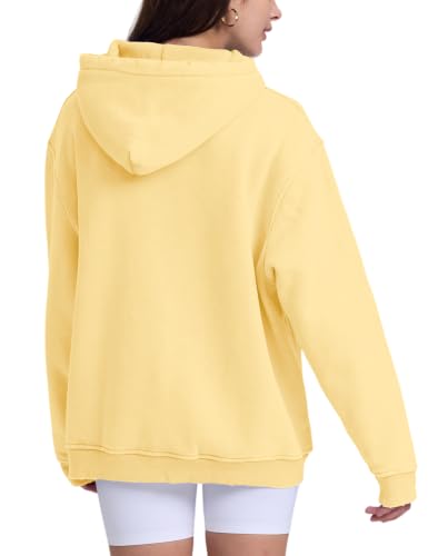 Image of FAIABLE Womens Oversized Acid Wash Hoodie Unisex Heavyweight Fleece Cotton Hoodies Vintage Washed Sweatshirt for Women