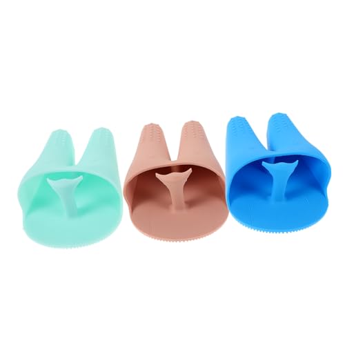 OATIPHO 3 Piezas Cepillo De Limpieza De Silicona Aplicador De Facial Cepillo De Esponjas De Cara Depurador De Lavado De Cara Depuradores Faciales Gel De Sílice