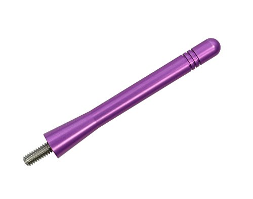 AntennaMastsRus - Made in USA - 4 Inch Purple Aluminum Antenna is Compatible with Jeep Wrangler JK - JL | Gladiator (2007-2024)