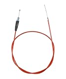 SCUARI 50Inch Throttle Cable,Car Accessories Durable Mini Bike Throttle Cable Replacement,Suitable for CT200U Mini Baja MB165 196cc 5.5hp MB200 200cc 6.5hp Pit Bike Heat Warrior MOTOVOX MBX10 (Red)
