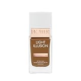 FLOWER BEAUTY By Drew Barrymore Light Illusion SPF Foundation - Blendable + Buildable - Natural Finish - Lightweight Formula (Mocha)