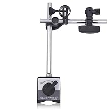 Clockwise Tools MGBR-02 Magnetic Base Stand for Digital Dial Indicator Gauge 176lbs Max Pull